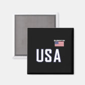 US-Flagge Badminton Team Cool Player Equipment Men Magnet (Vorderseite/Rückseite)