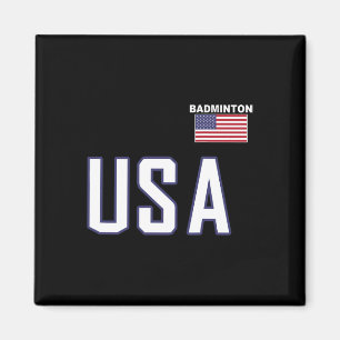 US-Flagge Badminton Team Cool Player Equipment Men Magnet