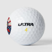 US Flagge Bald Eagle Golfball (Logo)