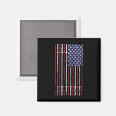 US-Flagge Barbell für Frauen Männer Magnet (Vorderseite/Rückseite)