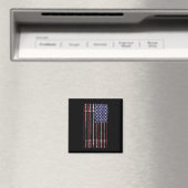 US-Flagge Barbell für Frauen Männer Magnet (In Situ (Geschirrspüler))