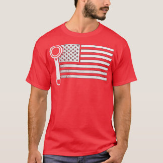 US-Flagge Barista Cooles Shirt