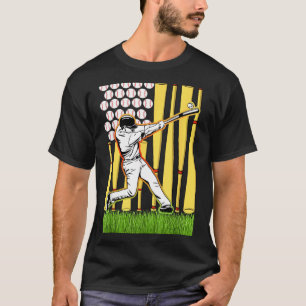 US-Flagge Baseballspieler 4. Juli Männer USA T-Shirt