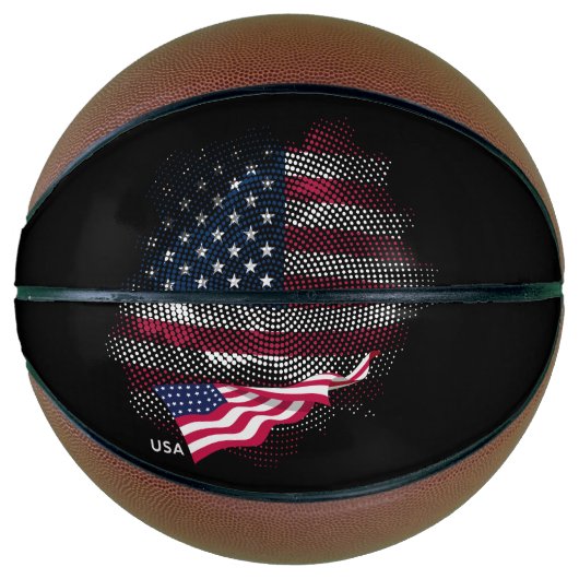 US-Flagge Basketball (Vorderseite)