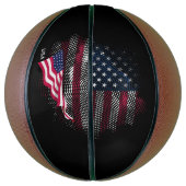 US-Flagge Basketball (Vertikal)