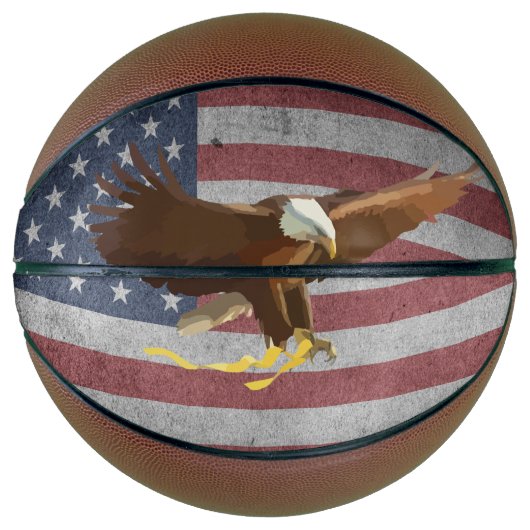 US-Flagge Basketball (Vorderseite)