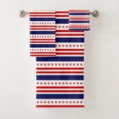 US Flagge Bath Handtuch Set (Insitu)