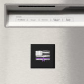 US-Flagge Bauchspeicheldrüsenkrebs-Bewusstsein Magnet (In Situ (Geschirrspüler))