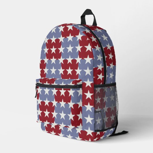 US Flagge Bedruckter Rucksack (Rückseitige Ecke Rechts)
