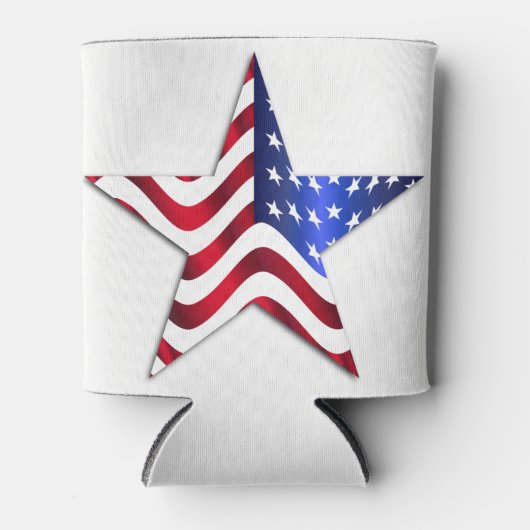 US-Flagge benutzerdefiniert kann kühler werden Dosenkühler (Vorderseite)