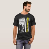 US-Flagge Bester Deaf-Vater T-Shirt (Vorne ganz)