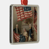 US-Flagge Betsy Ross George Washington Ornament Aus Metall (Rechts)