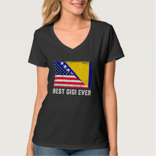 US-Flagge Bosnien und Herzegowina Flagge Beste Gig T-Shirt