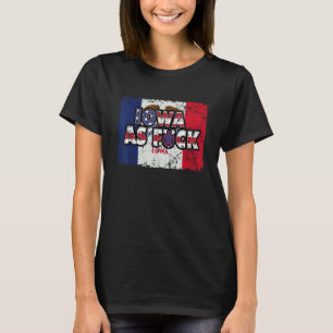 Us-Flagge Bürger Stolz Amerika Staatsflagge Iowa T-Shirt