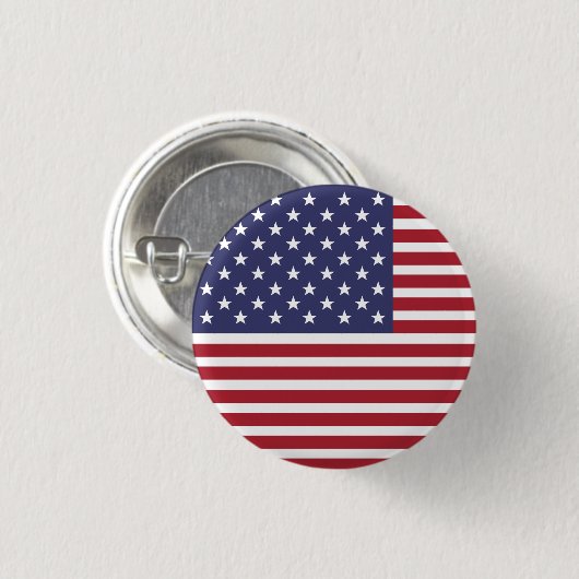 US Flagge Button (Vorne & Hinten)