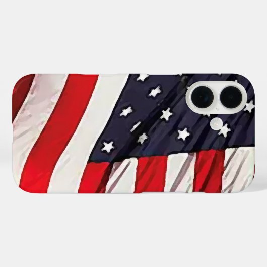 US-Flagge Case-Mate iPhone Hülle (Rückseite (Horizontal))