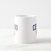 US-Flagge Chicagos Kaffeetasse (Mittel)