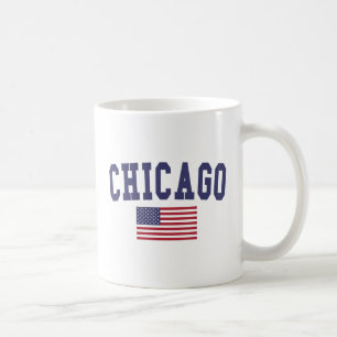 US-Flagge Chicagos Kaffeetasse
