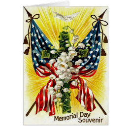 US-Flagge Christliche Kreuztaubenlilie des Tals