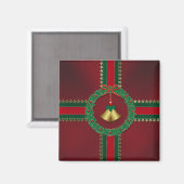US Flagge Christmas Magnet (Vorderseite/Rückseite)