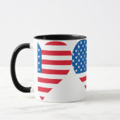 US-Flagge Combo-Kaffee-Tasse Tasse (Links)