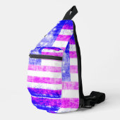 US-Flagge Crossbody Bag (Rechte Ecke)