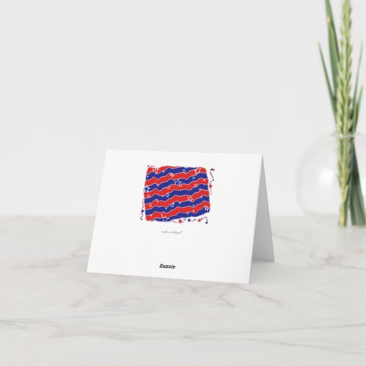 US Flagge DANKE (Rückseite)