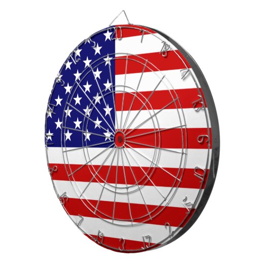 US-Flagge Dartscheibe (Vorderseite rechts)