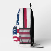 US Flagge der amerikanischen Flagge Bedruckter Rucksack (Rechts)