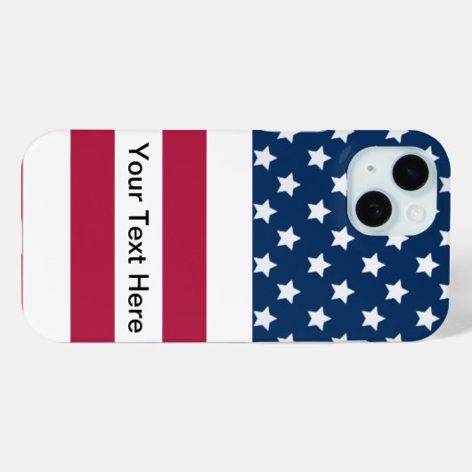 US Flagge der amerikanischen Flagge Case-Mate iPhone Hülle (Rückseite (Horizontal))