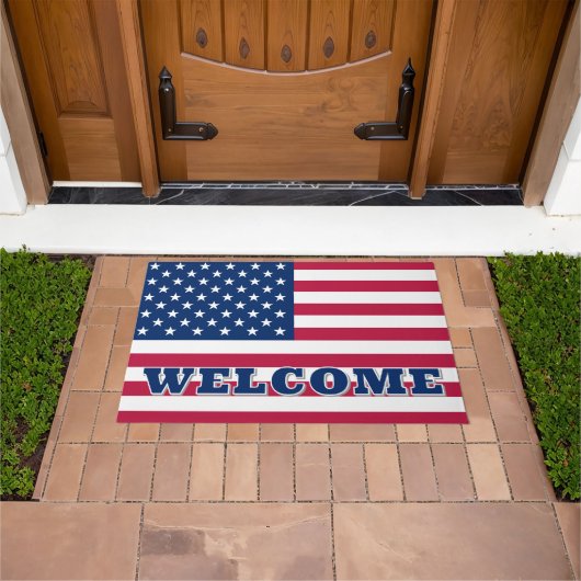 US Flagge der amerikanischen Flagge Fußmatte (Außenbereich)