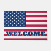 US Flagge der amerikanischen Flagge Fußmatte (Vorderseite)