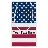 US Flagge der amerikanischen Flagge Kleine Geschenktüte (Vorderseite)