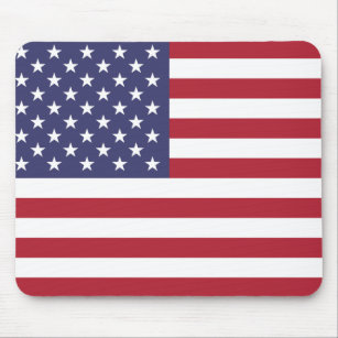 US Flagge der amerikanischen Flagge Mousepad