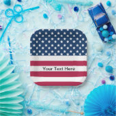 US Flagge der amerikanischen Flagge Pappteller (Party)