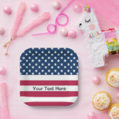 US Flagge der amerikanischen Flagge Pappteller (Party)