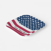 US Flagge der amerikanischen Flagge Pappteller (Gewinkelt)