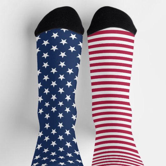 US Flagge der amerikanischen Flagge Patriotic USA Socken (Oben)