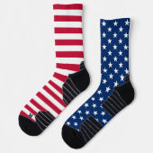 US Flagge der amerikanischen Flagge Patriotic USA Socken (Links)