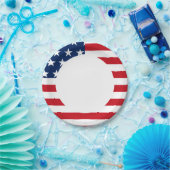 US Flagge der amerikanischen Flagge - Patriotik Pappteller (Party)