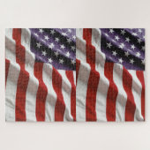 US Flagge der amerikanischen Flagge Puzzle (Horizontal)