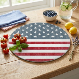 US Flagge der amerikanischen Flagge Schneidebrett