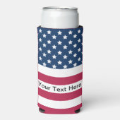 US Flagge der amerikanischen Flagge Selters Dosenkühler (Seltzer Vorderseite)