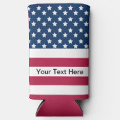 US Flagge der amerikanischen Flagge Selters Dosenkühler (Vorderseite)
