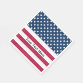 US Flagge der amerikanischen Flagge Serviette (Ecke)