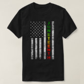 US-Flagge der Junetezehnten Schwarzafrikanerin T-Shirt (Design vorne)