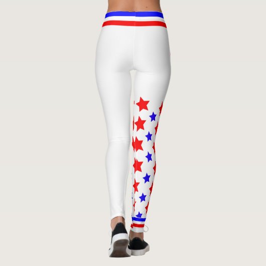 US FLAGGE der USA (Kruste) Leggings (Rückseite)