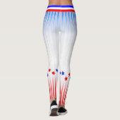 US FLAGGE der USA (Kruste) Leggings (Rückseite)