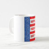 US Flagge des glücklichen Vaters Kaffeetasse (Vorderseite Links)
