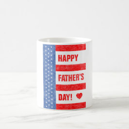 US Flagge des glücklichen Vaters Kaffeetasse